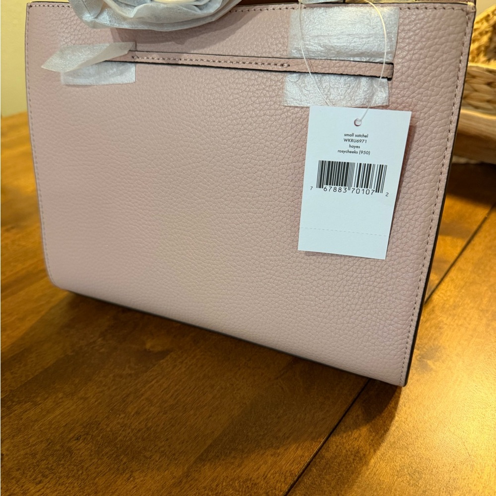 Kate Spade Blush Pink Hayes Satchel with Bow Detail and Matching Wallet - Picture 4 of 8